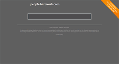 Desktop Screenshot of peoplesharework.com
